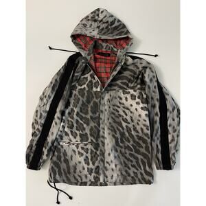 Comme Des Garcons Tricot Jumper Full Zip Hoodie Leopard Print Size S NWOT